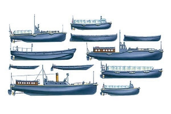 Tamiya 1/350 IJN Utility boat-sett i gruppen SPORT, FRITID & HOBBY / Hobby / Plastmodeller / Skip hos TP E-commerce Nordic AB (A06697)