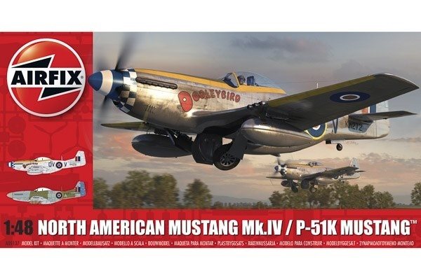 Airfix North American Mustang Mk.IV 1/48 i gruppen SPORT, FRITID & HOBBY / Hobby / Plastmodeller / Fly & Helikoptre hos TP E-commerce Nordic AB (A06784)