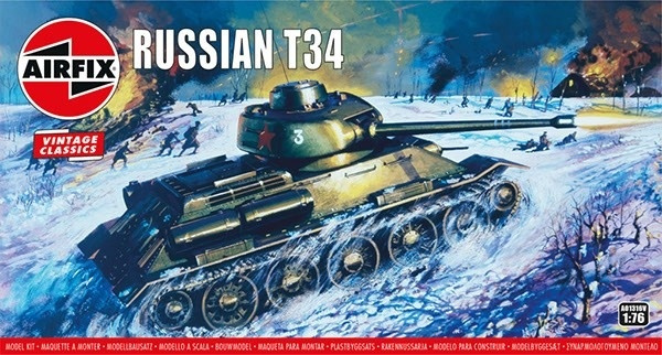 Airfix T-34 stridsvogn i gruppen SPORT, FRITID & HOBBY / Hobby / Plastmodeller / Militære kjøretøy (land) hos TP E-commerce Nordic AB (A06806)