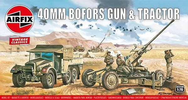 Airfix Bofors Gun & Tractor i gruppen SPORT, FRITID & HOBBY / Hobby / Plastmodeller / Militære kjøretøy (land) hos TP E-commerce Nordic AB (A06809)