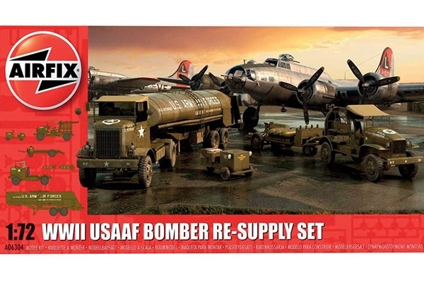 Airfix USAAF 8TH Airforce Bomber Resupply-sett i gruppen SPORT, FRITID & HOBBY / Hobby / Plastmodeller / Militære kjøretøy (land) hos TP E-commerce Nordic AB (A06857)
