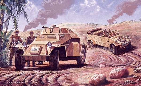 Airfix Tysk rekognoseringssett i gruppen SPORT, FRITID & HOBBY / Hobby / Plastmodeller / Militære kjøretøy (land) hos TP E-commerce Nordic AB (A06904)