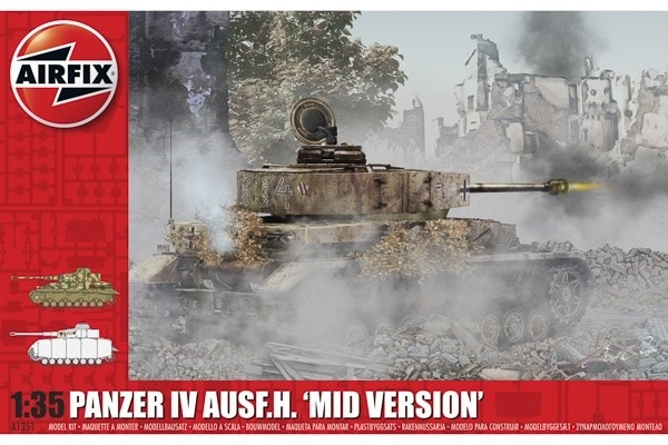 Airfix Panzer IV Ausf.H \'Mid Version i gruppen SPORT, FRITID & HOBBY / Hobby / Plastmodeller / Militære kjøretøy (land) hos TP E-commerce Nordic AB (A06906)