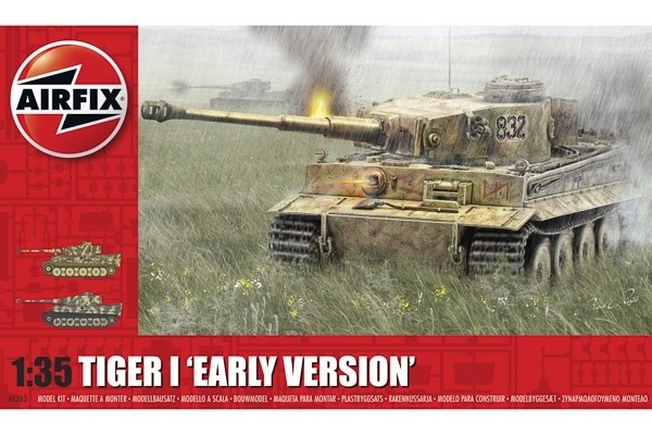 Airfix Tiger-1 \'Tidlig versjon\' i gruppen SPORT, FRITID & HOBBY / Hobby / Plastmodeller / Militære kjøretøy (land) hos TP E-commerce Nordic AB (A06915)
