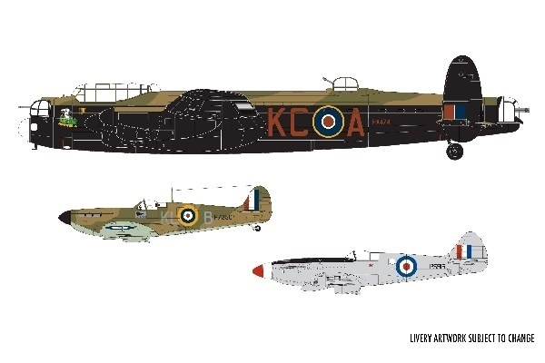 Airfix Memorial Flight til minne om slaget om Storbritannia i gruppen SPORT, FRITID & HOBBY / Hobby / Plastmodeller / Startsett/Gavesett hos TP E-commerce Nordic AB (A06946)