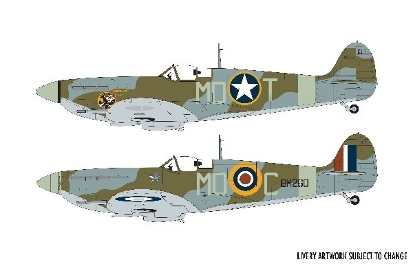 Airfix 1:48 Supermarine Spitfire Mk.Vb i gruppen SPORT, FRITID & HOBBY / Hobby / Plastmodeller / Fly & Helikoptre hos TP E-commerce Nordic AB (A06966)