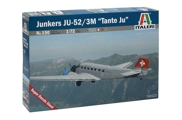 Italeri 1:72 JUNKERS JU-52 3/m \'TANTE JU\' i gruppen SPORT, FRITID & HOBBY / Hobby / Plastmodeller / Fly & Helikoptre hos TP E-commerce Nordic AB (A07041)