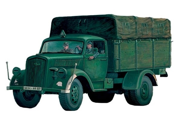 Italeri 1:35 skala bil. 305 OPEL BLITZ i gruppen SPORT, FRITID & HOBBY / Hobby / Plastmodeller / Militære kjøretøy (land) hos TP E-commerce Nordic AB (A07055)