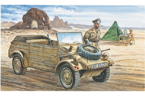 Italeri 1:35 VW Type 82 KUBELWAGEN i gruppen SPORT, FRITID & HOBBY / Hobby / Plastmodeller / Militære kjøretøy (land) hos TP E-commerce Nordic AB (A07058)