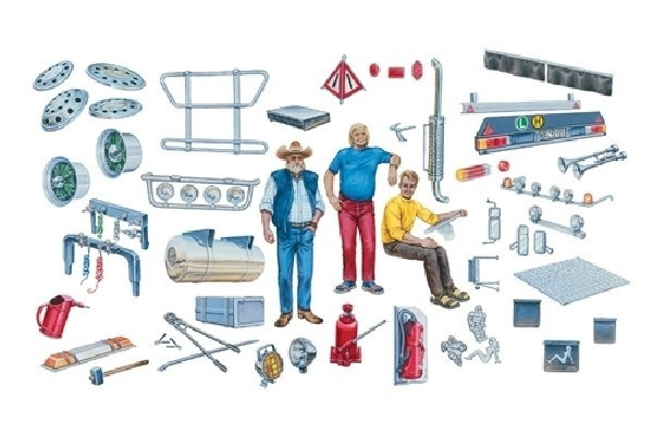 Italeri 1:24 TILBEHØR TIL LASTEBILER i gruppen SPORT, FRITID & HOBBY / Hobby / Plastmodeller / Biler hos TP E-commerce Nordic AB (A07072)