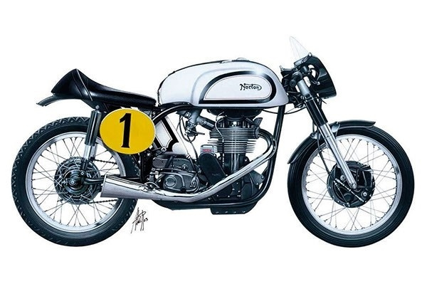 Italeri 1:9 NORTON MANX 500cc 1951 i gruppen SPORT, FRITID & HOBBY / Hobby / Plastmodeller / Motorsykler hos TP E-commerce Nordic AB (A07116)