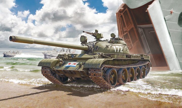 Italeri 1:72 T-55 A Medium Battle Tank i gruppen SPORT, FRITID & HOBBY / Hobby / Plastmodeller / Militære kjøretøy (land) hos TP E-commerce Nordic AB (A07308)