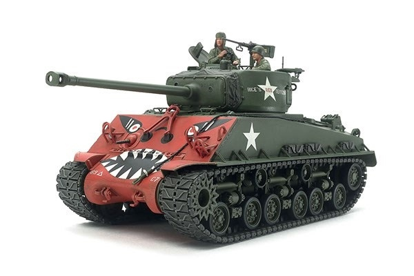 Tamiya 1/35 U.S. Medium stridsvogn M4A3E8 Sherman \'Easy Eight\' i gruppen SPORT, FRITID & HOBBY / Hobby / Plastmodeller / Militære kjøretøy (land) hos TP E-commerce Nordic AB (A07347)