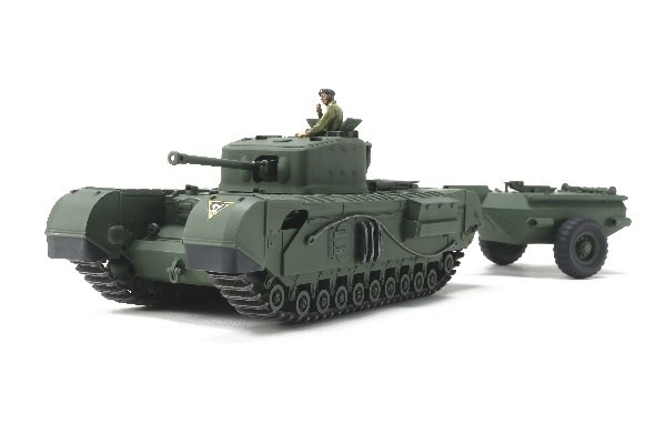 Tamiya 1/48 britisk stridsvogn Churchill Mk.VII Crocodile i gruppen SPORT, FRITID & HOBBY / Hobby / Plastmodeller / Militære kjøretøy (land) hos TP E-commerce Nordic AB (A07351)