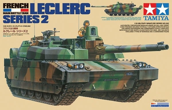 Tamiya 1/35 French Main Battle Tank Leclerc Series 2 i gruppen SPORT, FRITID & HOBBY / Hobby / Plastmodeller / Militære kjøretøy (land) hos TP E-commerce Nordic AB (A07355)