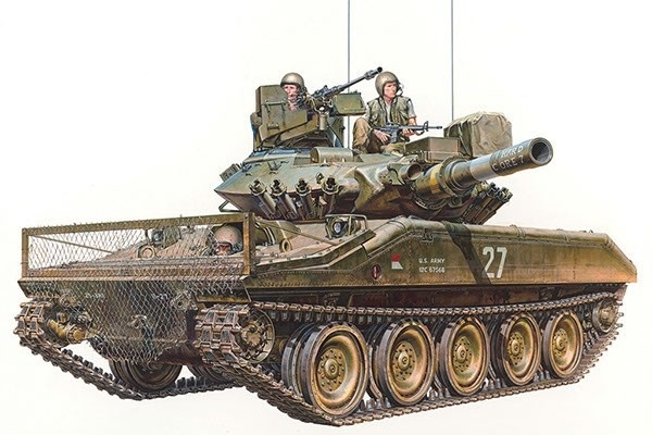 Tamiya 1:35 U.S. Airborne Tank M551 Sheridan (Vietnam War i gruppen SPORT, FRITID & HOBBY / Hobby / Plastmodeller / Militære kjøretøy (land) hos TP E-commerce Nordic AB (A07369)