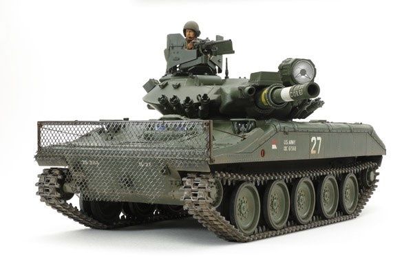 Tamiya 1:16 U.S. Airborne Tank M551 Sheridan i gruppen SPORT, FRITID & HOBBY / Hobby / Plastmodeller / Militære kjøretøy (land) hos TP E-commerce Nordic AB (A07388)