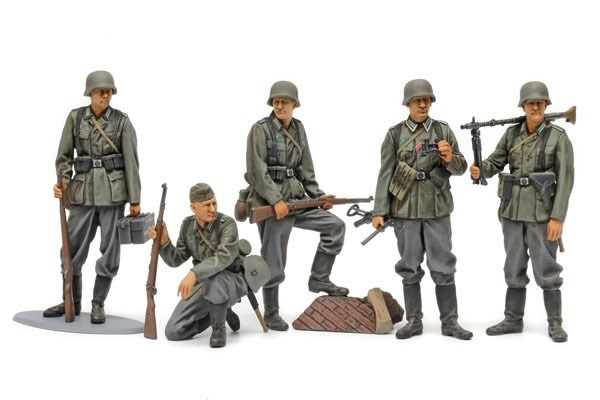 Tamiya 1:35 Tysk infanterisett (midten av andre verdenskrig) i gruppen SPORT, FRITID & HOBBY / Hobby / Plastmodeller / Figurer hos TP E-commerce Nordic AB (A07392)