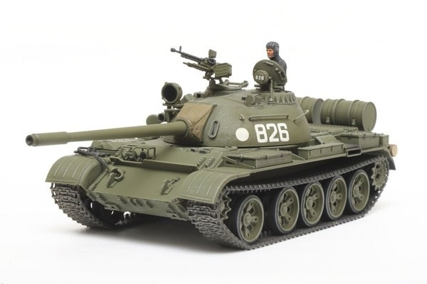 Tamiya 1:48 Russisk medium stridsvogn T-55 i gruppen SPORT, FRITID & HOBBY / Hobby / Plastmodeller / Militære kjøretøy (land) hos TP E-commerce Nordic AB (A07395)