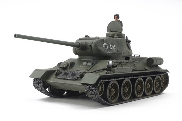 Tamiya 1/48 Russian Medium Tank T-34-85 i gruppen SPORT, FRITID & HOBBY / Hobby / Plastmodeller / Militære kjøretøy (land) hos TP E-commerce Nordic AB (A07416)