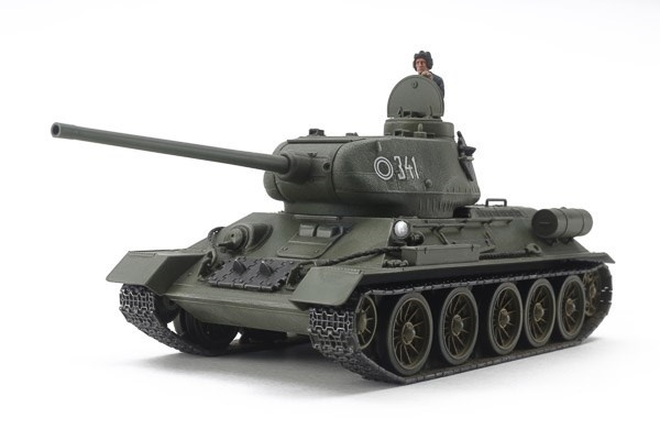 Tamiya 1/48 Russisk medium stridsvogn T-34-85 i gruppen SPORT, FRITID & HOBBY / Hobby / Plastmodeller / Militære kjøretøy (land) hos TP E-commerce Nordic AB (A07416)