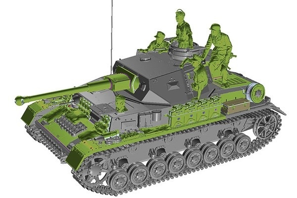 Tamiya 1/35 German Tank Panzerkampfwagen IV Ausf. G i gruppen SPORT, FRITID & HOBBY / Hobby / Plastmodeller / Militære kjøretøy (land) hos TP E-commerce Nordic AB (A07421)