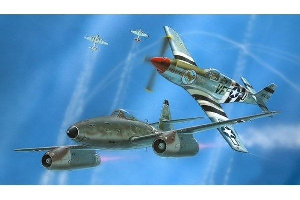 Revell Combat Set Me262 & P-51B 1:72 i gruppen SPORT, FRITID & HOBBY / Hobby / Plastmodeller / Fly & Helikoptre hos TP E-commerce Nordic AB (A07591)