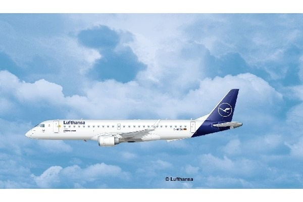 Revell Embraer 190 Lufthansa New Livery i gruppen SPORT, FRITID & HOBBY / Hobby / Plastmodeller / Fly & Helikoptre hos TP E-commerce Nordic AB (A07620)
