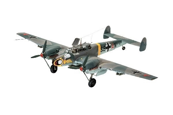 Revell Messerschmitt Bf110 C-2/C-7 i gruppen SPORT, FRITID & HOBBY / Hobby / Plastmodeller / Fly & Helikoptre hos TP E-commerce Nordic AB (A07737)