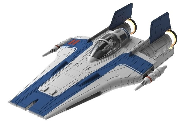 Revell 1:44 Motstandsbevegelsen A-wing Fighter, blå i gruppen SPORT, FRITID & HOBBY / Hobby / Plastmodeller / Sci-Fi hos TP E-commerce Nordic AB (A07861)