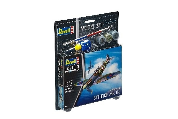 Revell Model Set Spitfire Mk,IIa i gruppen SPORT, FRITID & HOBBY / Hobby / Plastmodeller / Startsett/Gavesett hos TP E-commerce Nordic AB (A08073)