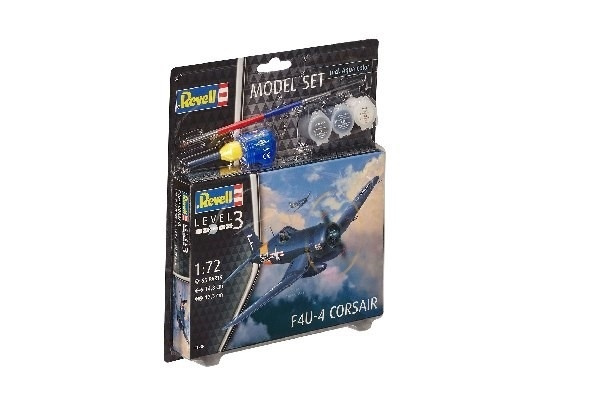 Revell Modellsett F4U-4 Corsair i gruppen SPORT, FRITID & HOBBY / Hobby / Plastmodeller / Startsett/Gavesett hos TP E-commerce Nordic AB (A08074)