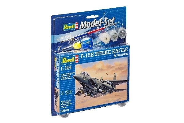 Revell Model Set F-15E STRIKE EAGLE & b i gruppen SPORT, FRITID & HOBBY / Hobby / Plastmodeller / Startsett/Gavesett hos TP E-commerce Nordic AB (A08082)
