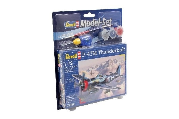 Revell Model Set P-47M Thunderbolt i gruppen SPORT, FRITID & HOBBY / Hobby / Plastmodeller / Startsett/Gavesett hos TP E-commerce Nordic AB (A08084)