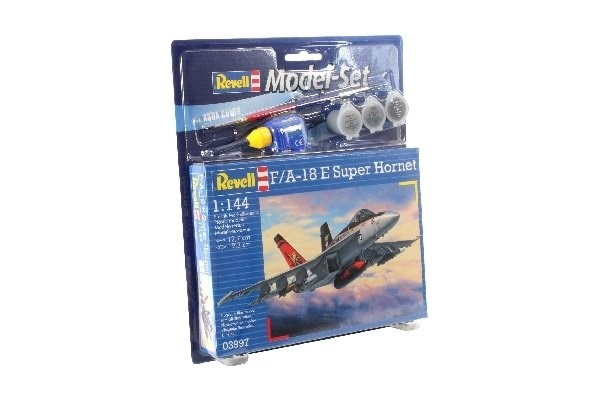 Revell Modellsett F/A-18E Super Hornet i gruppen SPORT, FRITID & HOBBY / Hobby / Plastmodeller / Startsett/Gavesett hos TP E-commerce Nordic AB (A08087)