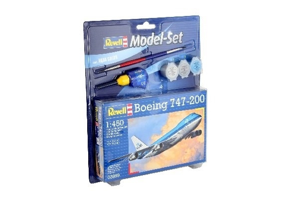 Revell Model Set Boeing 747-200 i gruppen SPORT, FRITID & HOBBY / Hobby / Plastmodeller / Startsett/Gavesett hos TP E-commerce Nordic AB (A08088)