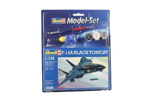 Revell Model Set F-14A Black Tomcat i gruppen SPORT, FRITID & HOBBY / Hobby / Plastmodeller / Startsett/Gavesett hos TP E-commerce Nordic AB (A08090)