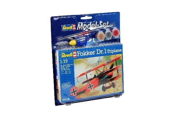 Revell Model Set Fokker DR, 1 Triplane i gruppen SPORT, FRITID & HOBBY / Hobby / Plastmodeller / Startsett/Gavesett hos TP E-commerce Nordic AB (A08094)