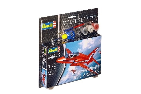 Revell Model Set BAe Hawk T,1 Red Arrow i gruppen SPORT, FRITID & HOBBY / Hobby / Plastmodeller / Startsett/Gavesett hos TP E-commerce Nordic AB (A08112)