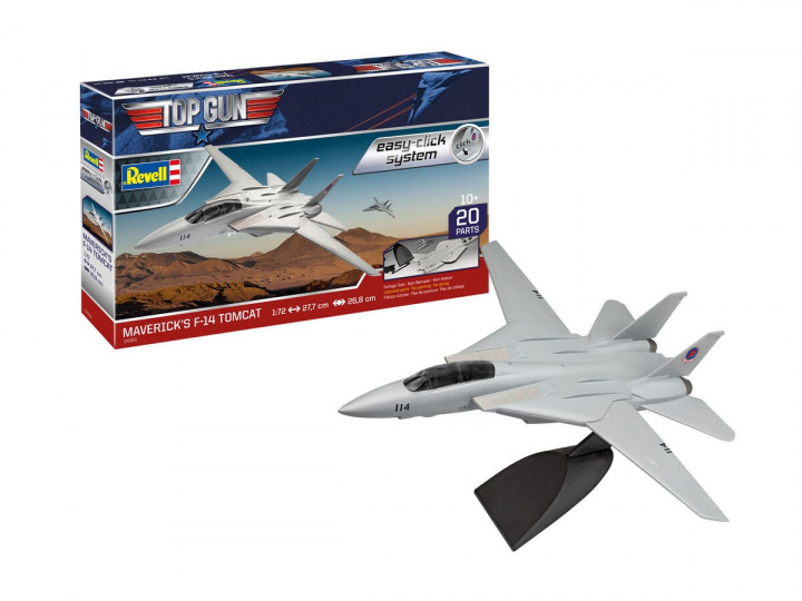 Revell 1:72 Model Set F-14 Tomcat \'Top Gun\' (easy click) i gruppen SPORT, FRITID & HOBBY / Hobby / Plastmodeller / Startsett/Gavesett hos TP E-commerce Nordic AB (A08120)