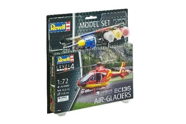Revell Model Set EC135 AIR-GLACIERS i gruppen SPORT, FRITID & HOBBY / Hobby / Plastmodeller / Startsett/Gavesett hos TP E-commerce Nordic AB (A08127)