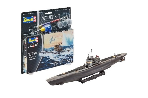 Revell Model Set German Submarine Type i gruppen SPORT, FRITID & HOBBY / Hobby / Plastmodeller / Startsett/Gavesett hos TP E-commerce Nordic AB (A08130)