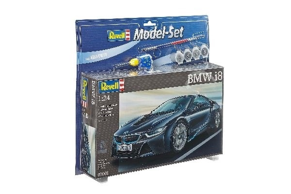 Revell Model Set BMW i8 i gruppen SPORT, FRITID & HOBBY / Hobby / Plastmodeller / Startsett/Gavesett hos TP E-commerce Nordic AB (A08149)