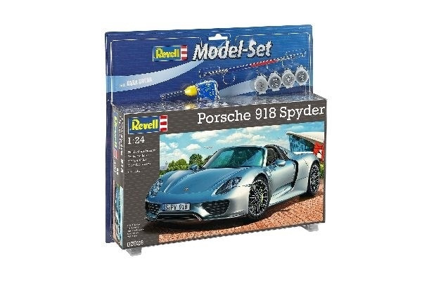 Revell Model Set Porsche 918 Spyder i gruppen SPORT, FRITID & HOBBY / Hobby / Plastmodeller / Startsett/Gavesett hos TP E-commerce Nordic AB (A08151)
