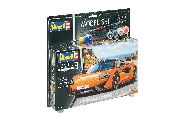 Revell Model Set McLaren 570S i gruppen SPORT, FRITID & HOBBY / Hobby / Plastmodeller / Startsett/Gavesett hos TP E-commerce Nordic AB (A08169)