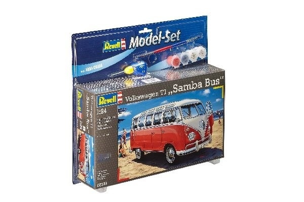 Revell Model Set VW T1 Samba Bus i gruppen SPORT, FRITID & HOBBY / Hobby / Plastmodeller / Startsett/Gavesett hos TP E-commerce Nordic AB (A08180)