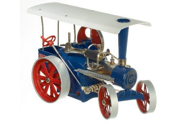 Wilesco D405 Damptraktor, blå i gruppen SPORT, FRITID & HOBBY / Hobby / Dampmaskiner / Dampmaskiner hos TP E-commerce Nordic AB (A08220)