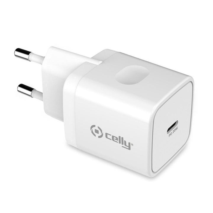 Celly USB-laddare USB-C PD 20W i gruppen Datautstyr / Kabler og adaptere / USB / USB-C hos TP E-commerce Nordic AB (A08375)