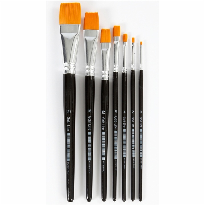 Colortime Gold Line Pensler flate i gruppen SPORT, FRITID & HOBBY / Hobby / Male & Tegne / Børster hos TP E-commerce Nordic AB (A08380)