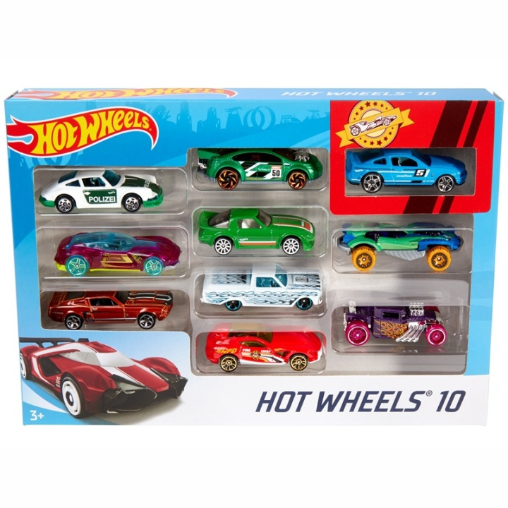 Hot Wheels Biler 10-pakke i gruppen LEKER, BARN OG BABY / Leker / Lekebiler hos TP E-commerce Nordic AB (A08485)